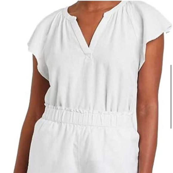 Universal Thread Flutter Short Sleeve Blouse - White - XS - Picture 11 of 11